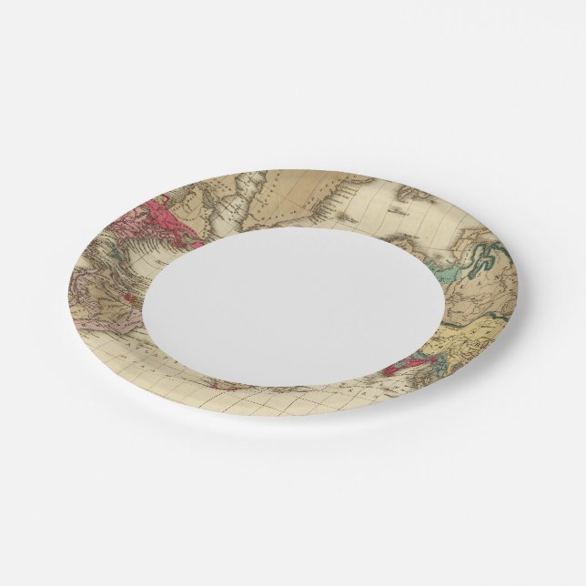Plato De Papel Fin de la Paz General 1828 AD (Angular)