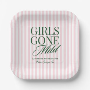 Plato De Papel Fin de semana de Bachelorette Spa de Pajama Mild c