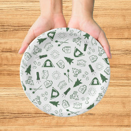 Plato De Papel Fin de semana de despedida de soltera en campament