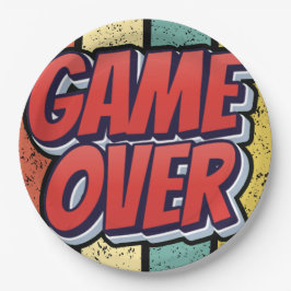 Plato De Papel Fin del juego.