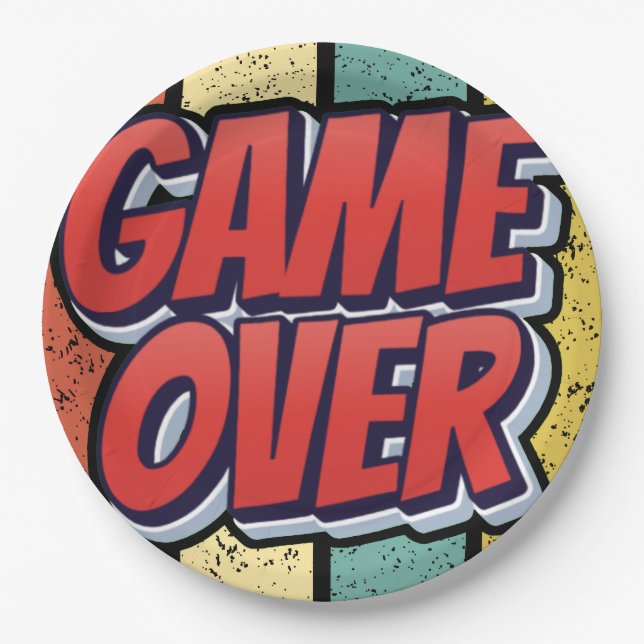 Plato De Papel Fin del juego. (Anverso)