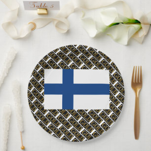 PLATO DE PAPEL FINLAND GOLD