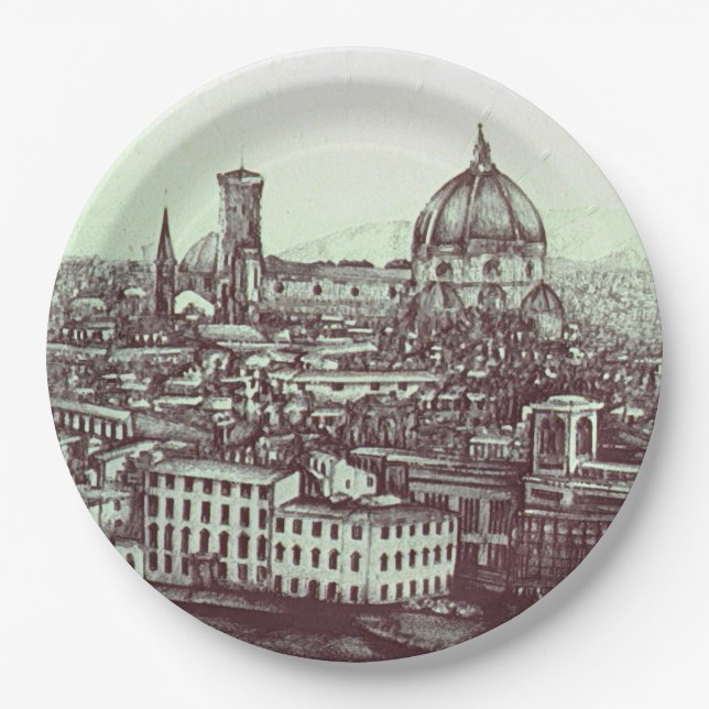 Plato De Papel Firenze (Anverso)