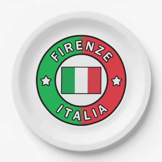 Plato De Papel Firenze Italia (Anverso)