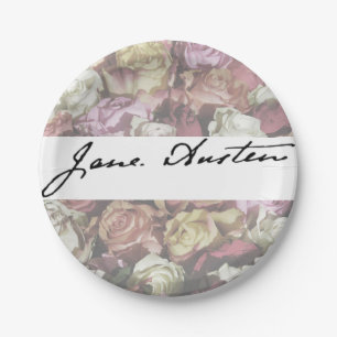 Plato De Papel Firma de Jane Austen