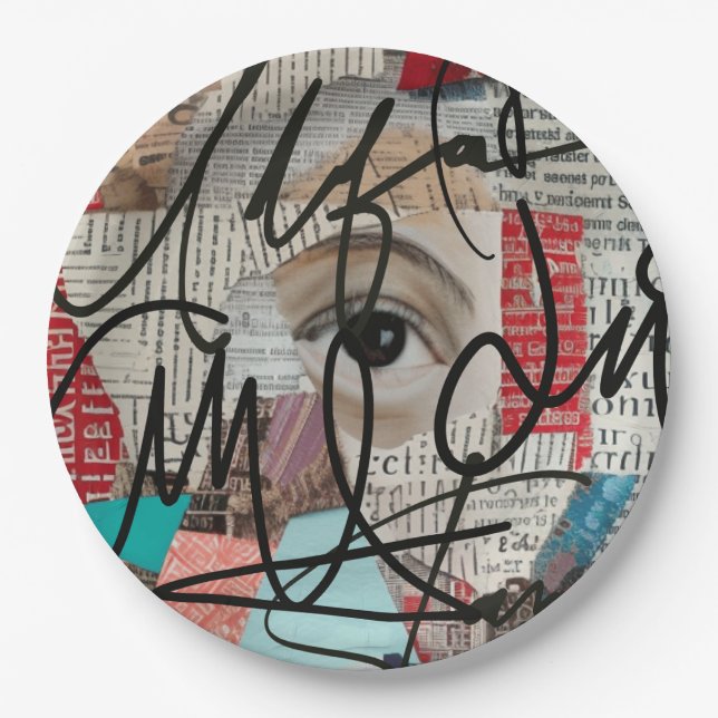 Plato De Papel Firmas (Anverso)