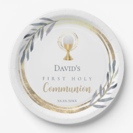 Plato De Papel First Holy Communion