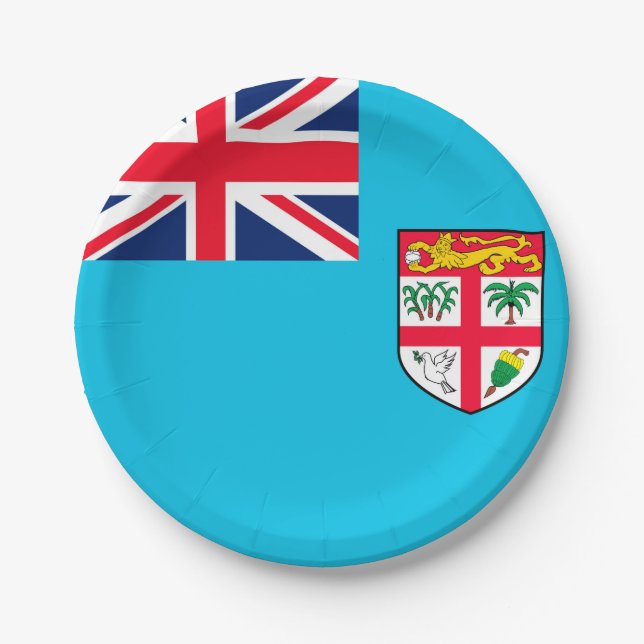 Plato De Papel Fiyi (Anverso)