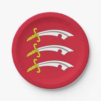 Plato De Papel Flag of Essex Paper Plates