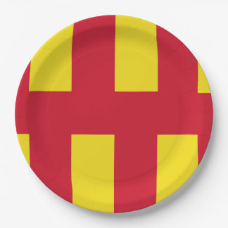 Plato De Papel Flag of Northumberland Paper Plates