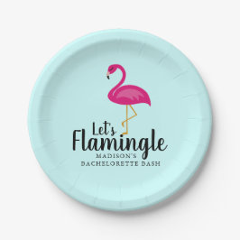 Plato De Papel Flamingle Flamingo Bachelorette Party