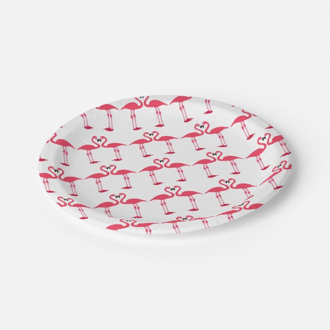 Plato De Papel flamingo-birds-love (Angular)