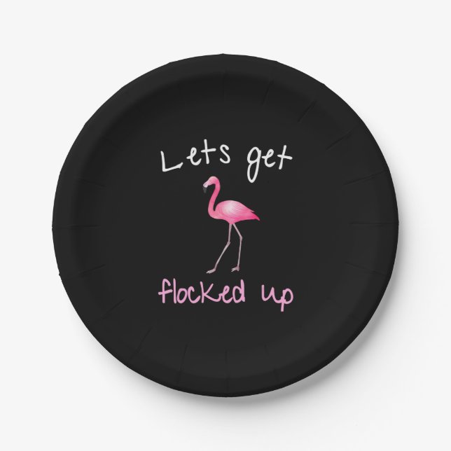 Plato De Papel Flamingo - Vamos a ser encerrados (Anverso)