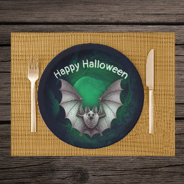 Plato De Papel Flauta Gray Bat Misty GIGHT Green Cave