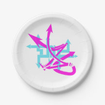 Flechas abstractas de placas de papel