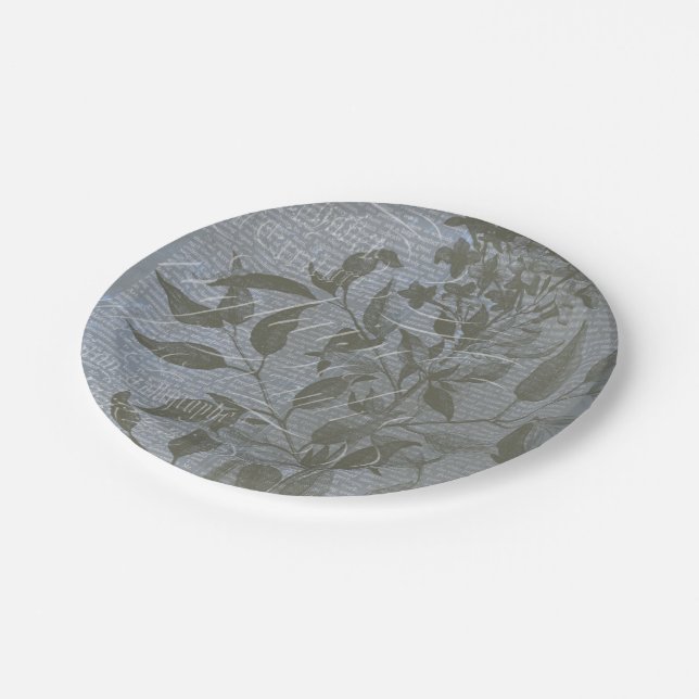 Plato De Papel Fleur de Bleu I (Angular)