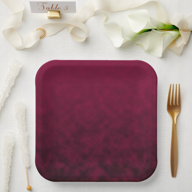 Plato De Papel Flor Aplastada (Boda)