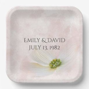 Plato De Papel Flor Cosmos Aniversario