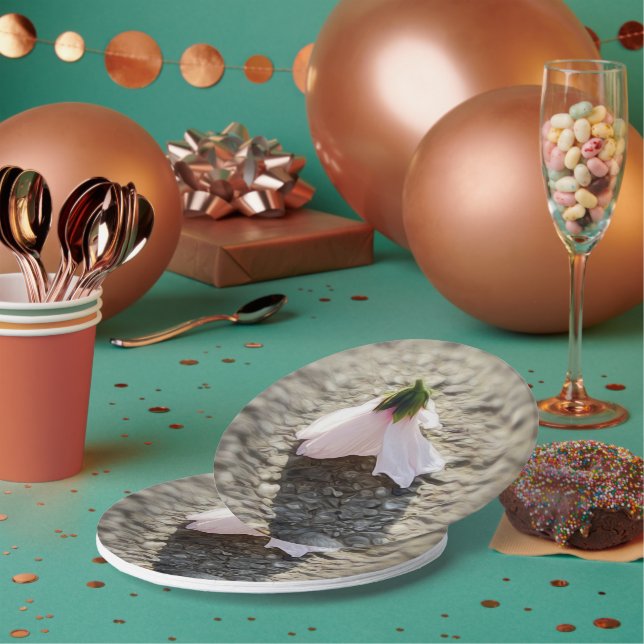 Plato De Papel Flor de ajedrez (Multi)