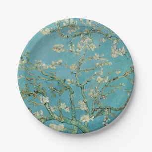 Plato De Papel Flor de Almendro por Vincent Van Gogh Arte Fino