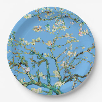 Plato De Papel Flor de Almendro Vincent Van Gogh