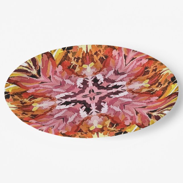PLATO DE PAPEL FLOR DE CAMPO (Angular)
