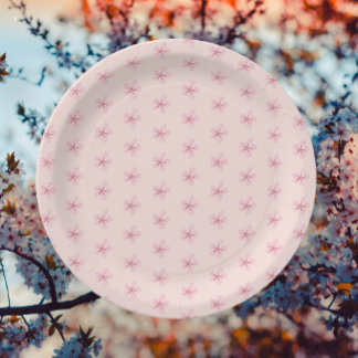 Plato De Papel Flor de flores