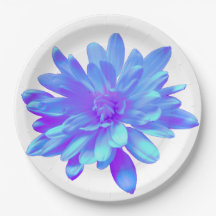 Flor floral azul violeta elegante