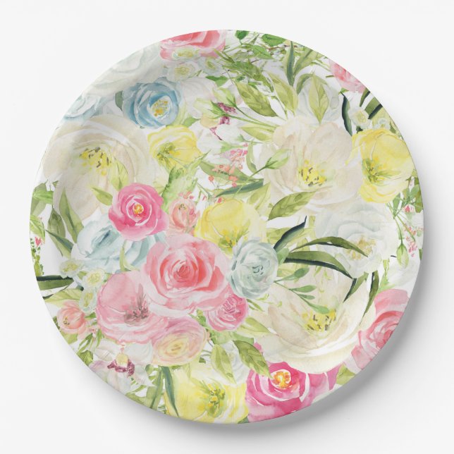 Plato De Papel Flor lunar (Anverso)