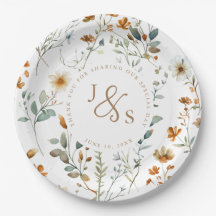 Flor silvestre acuarela Boho boda