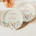 Plato De Papel Flor silvestre Flor Floral Boda Jardín<br><div class="desc">¡Son Placas de papel de matrimonio de flores silvestres!</div>