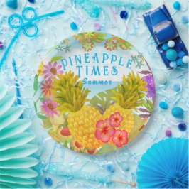 Plato De Papel Flora marina de piña