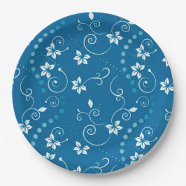 Plato De Papel Floral