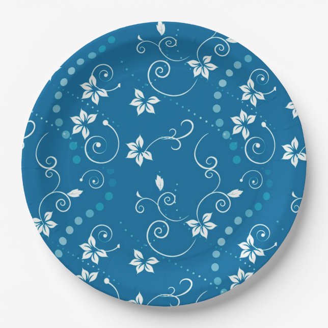 Plato De Papel Floral (Anverso)