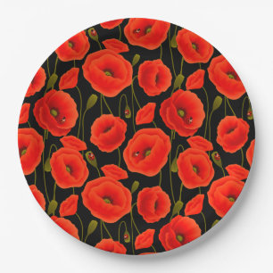 Plato De Papel Floral