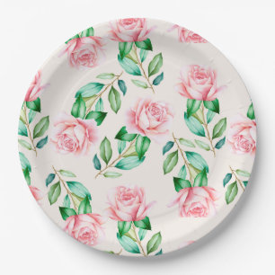 Plato De Papel Floral