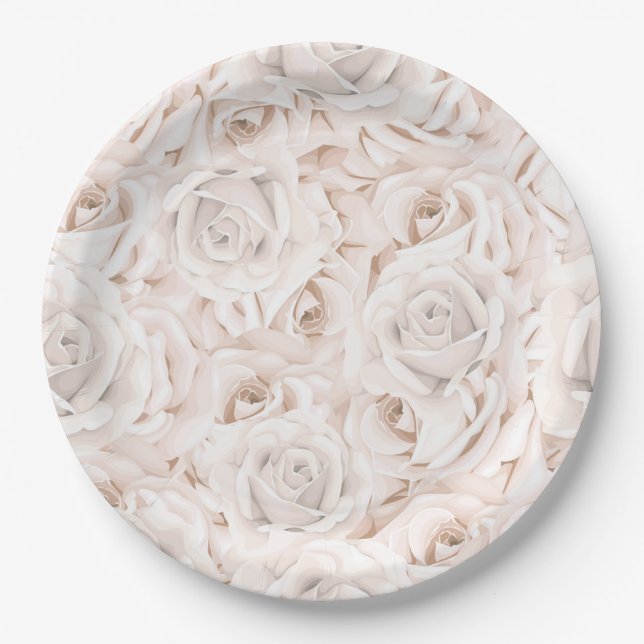 Plato De Papel Floral (Anverso)