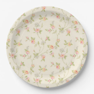Plato De Papel Floral