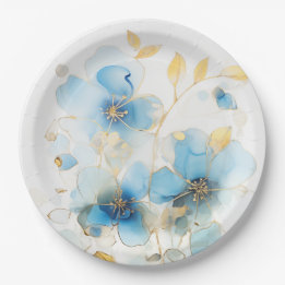 Plato De Papel Floral art