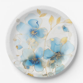 Plato De Papel Floral art 