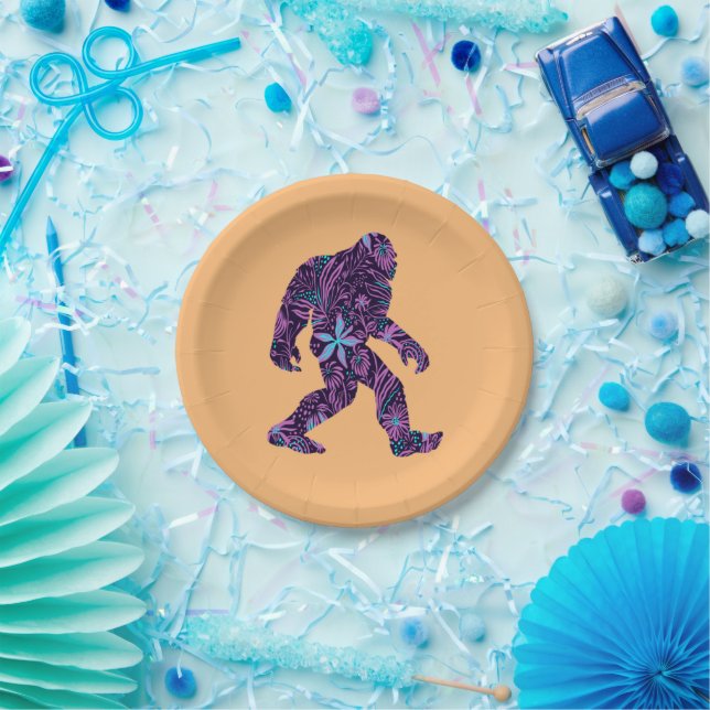 PLATO DE PAPEL FLORAL BIGFOOT (Fiesta)