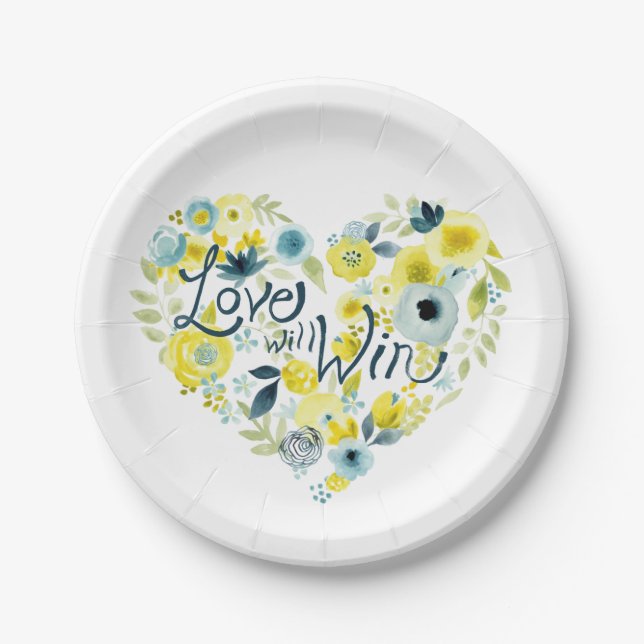 Plato De Papel Floral II (Anverso)