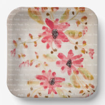 Floral moderno rosa