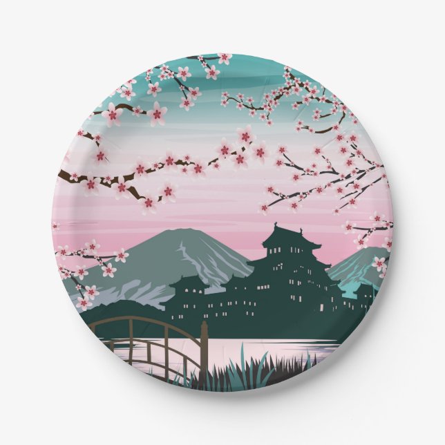 Plato De Papel Florecimiento (Anverso)