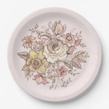 Florencia - placas de papel rosa