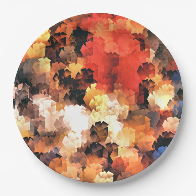 PLATO DE PAPEL FLORES (Anverso)