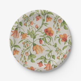 Plato De Papel Flores 2