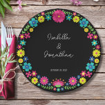 PLATO DE PAPEL FLORES COLORIDOS<br><div class="desc">Flores coloridas de México</div>