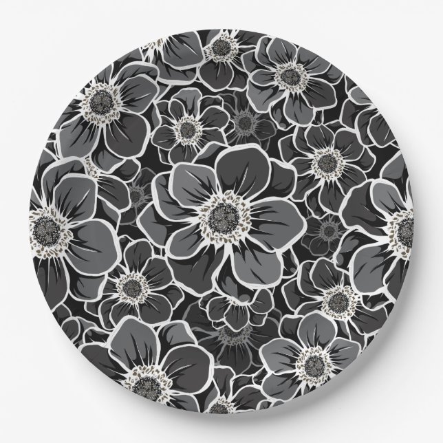 Plato De Papel Flores de Mandala 5 (Anverso)