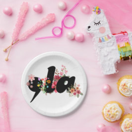 Plato De Papel Flores Kamala Harris - La moda de la Comma la Flor